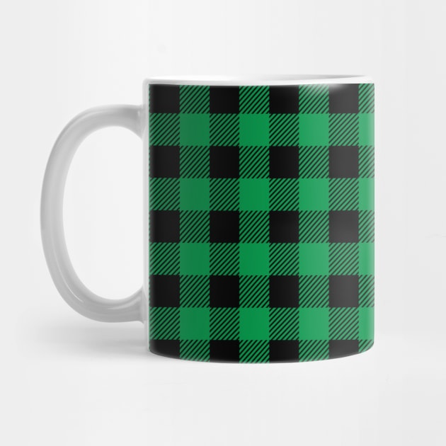 Green Plaid Pattern by designminds1